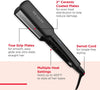 REVLON Ceramic Coated 2" Flat Iron Hair Straightener, Black - Image 4