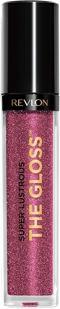 Revlon Super Lustrous Lip Gloss, Non-Sticky, Hydrating, High Shine Finish, 308 Plum Appeal, 0.13 oz