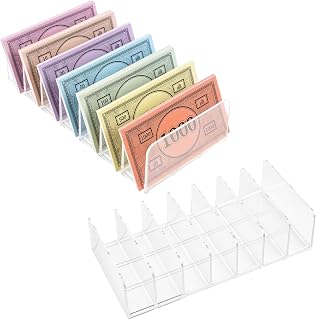 2 Pack Cash Tray Compatible with Monopoly, Acrylic Money Organizer