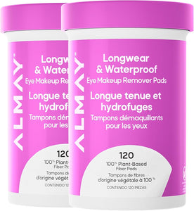 Almay Longwear & Waterproof Eye Makeup Remover Pads, 2 Pack