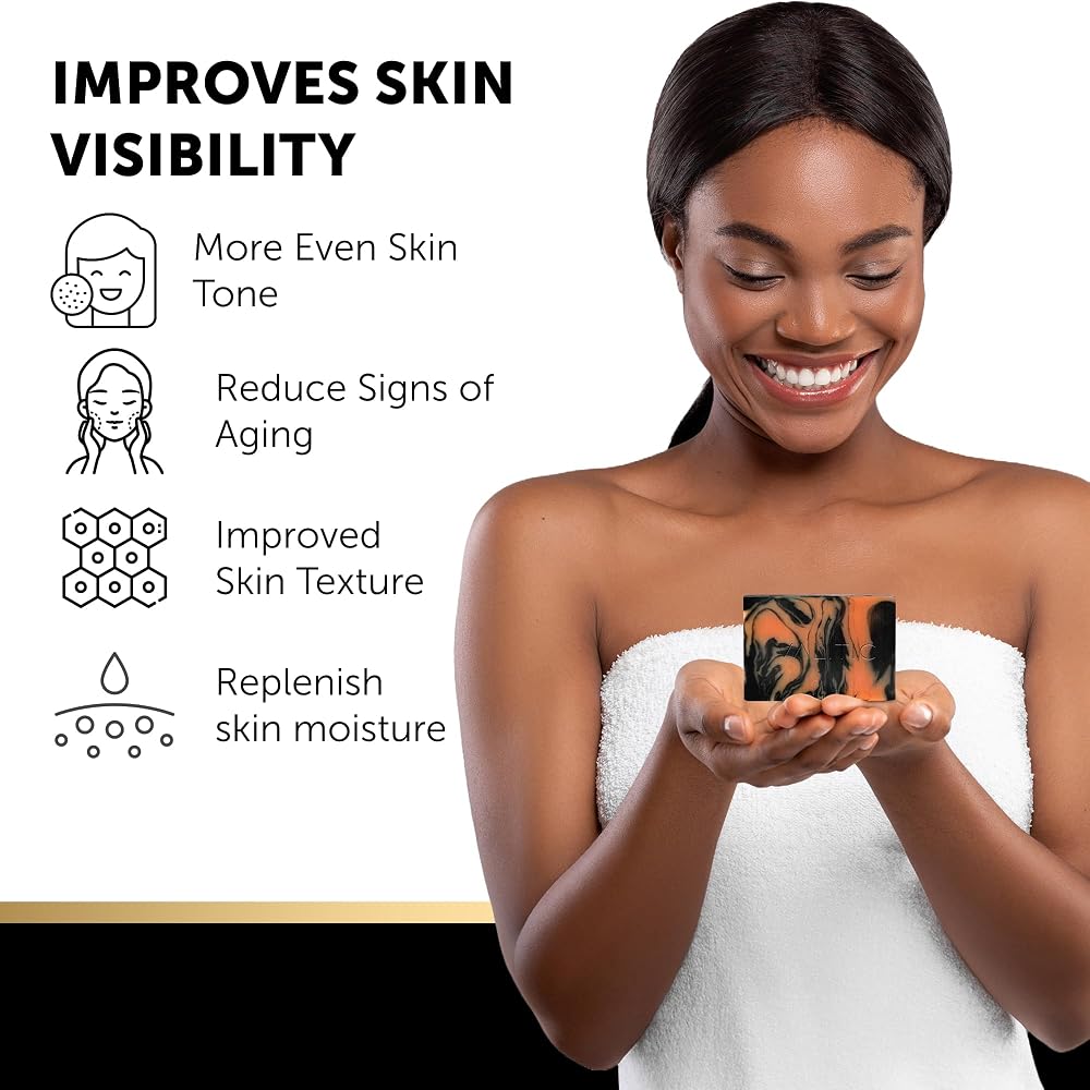 Valitic Charcoal Kojic Acid Turmeric Black Soap for Dark Spots - Personal Care