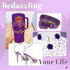 4000PCS 4mm Resin Dark Purple Rhinestones in Bulk (Dark Violet), Bedazzling Flatback Cryst - Image 5