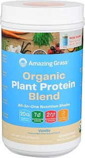 Amazing Grass Protein Superfood Powder, Organic, Pure Vanilla, 20 Servings