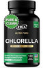 Chlorella Capsules 3000 mg - Cracked Cell Wall Blue Green Algae Supplement - Best Natural Detox Cleanse - Plant Vitamins Minerals Chlorophyll Vegan Protein Powder Pills - Made in USA