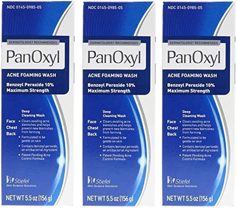 Stiefel PanOxyl 10 Percent Foaming Wash, Net Wt 5.5 oz, - Personal Care