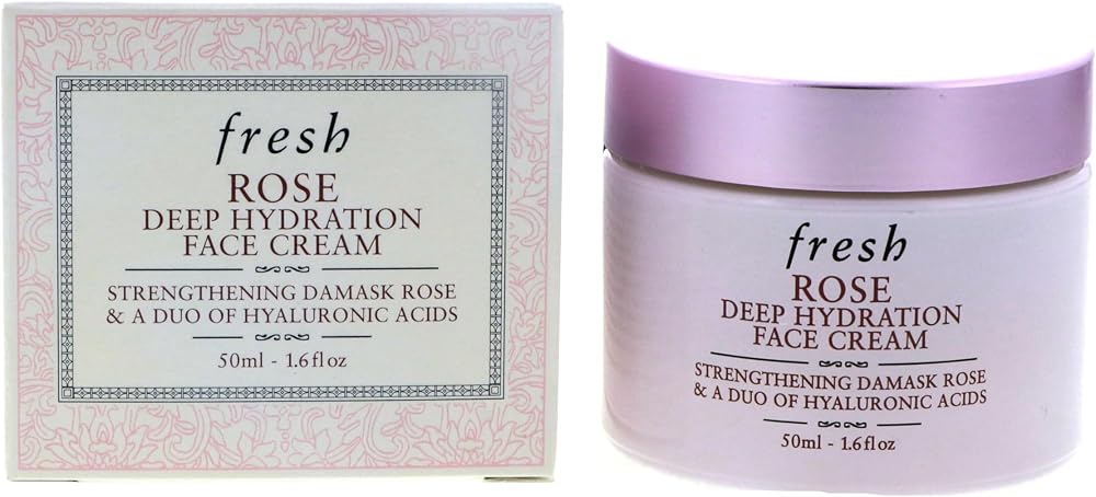 Fresh Rose Deep Hydration Strengthening Face Cream, 1.6 Ounce - Personal Care