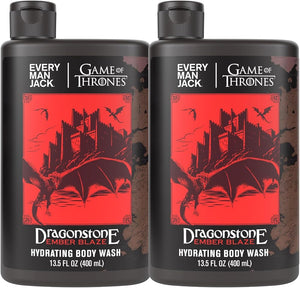 Every Man Jack Game of Thrones Collector's Edition Body Wash Gift Set of 4 - Personal Care