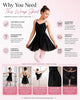 Moret Kids Girls' Ballet and Dance 2-Pack Chiffon Wrap Skirt - Lightweight Pull-On Practic - Image 3