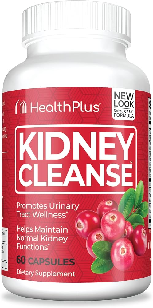 Health Plus Advanced Kidney Cleanse Support Supplement, 60 Capsules