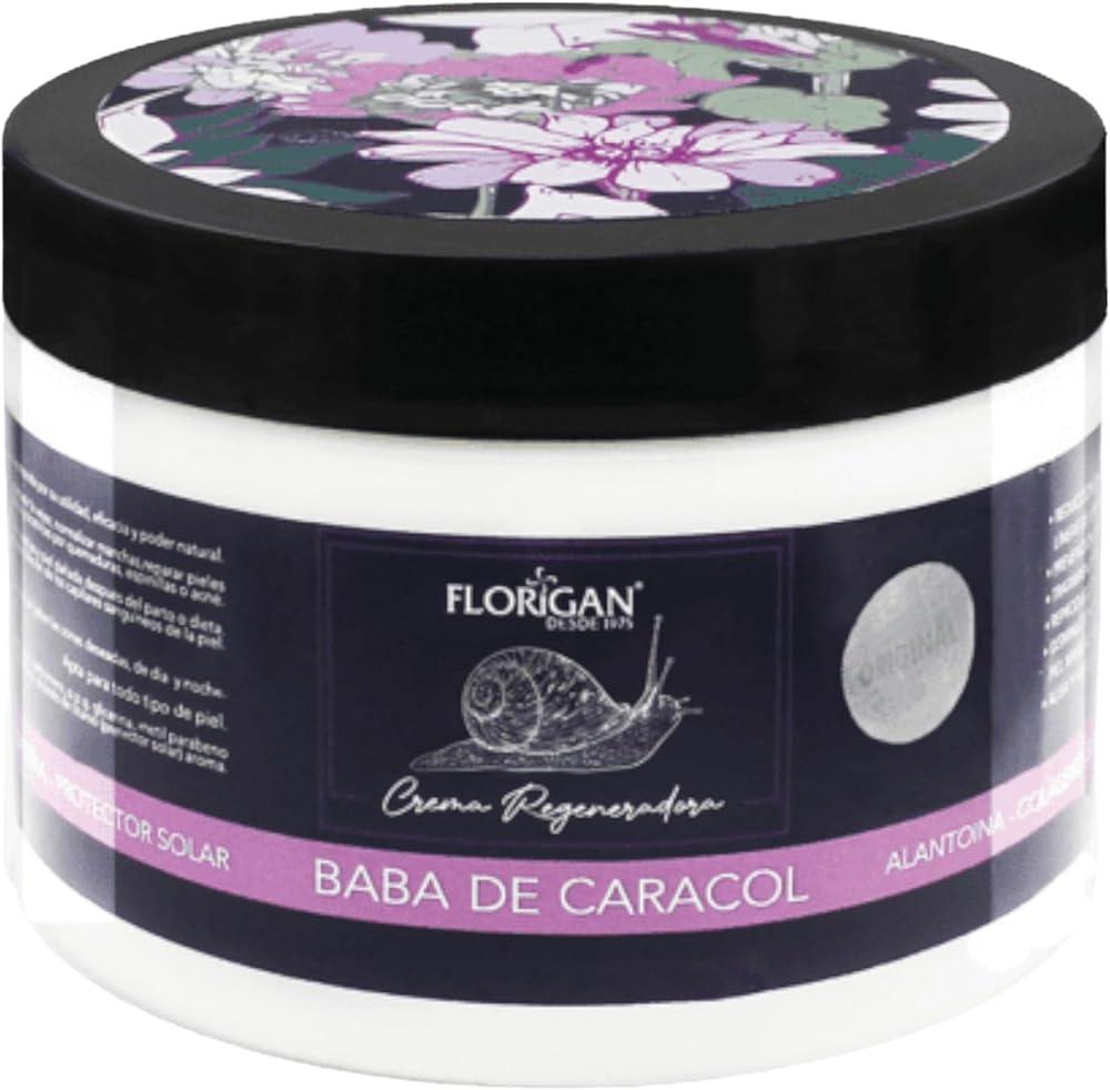 Florigan Baba de Caracol Regenerating Cream with Allantoin, Collagen and Elastin, 350g - Personal Care