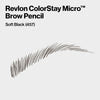 Revlon ColorStay Micro Brow Pencil, 457 Soft Black, 0.003 oz - Image 2