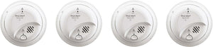 First Alert BRK SC-9120B xrHsEW Hardwired Smoke and Carbon Monoxide Alarm with Battery Backup, 4 Units