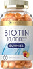 Carlyle Biotin 10000mcg Gummies | 100 Count | Peach Flavor Supplement