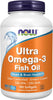 NOW Supplements, Ultra Omega-3 Molecularly Distilled, 180 Softgels