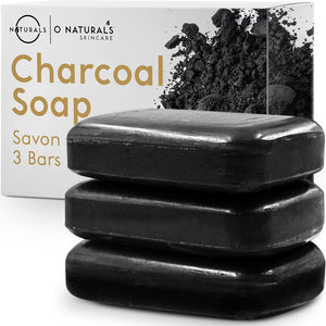 O NATURALS Natural Charcoal Soap Bar - Gifts for Women - Personal Care