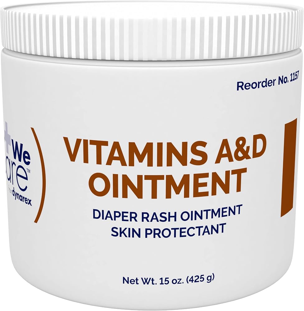 Dynarex Vitamins A & D Ointment Jar, 15 ounces
