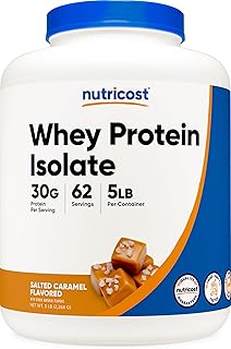 Nutricost Whey Protein Isolate (Salted Caramel, 5LBS)