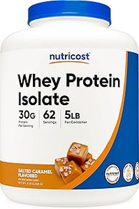 Nutricost Whey Protein Isolate (Salted Caramel, 5LBS)
