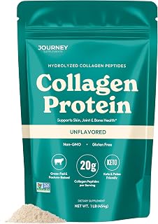 Journey Collagen Peptides Powder, Unflavored, Grass-Fed, Pasture-Raised 1lb