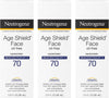 Neutrogena Age Shield Face Oil-Free Sunscreen Lotion with Broad Spectrum SPF 70, Non-Comed - Image 1