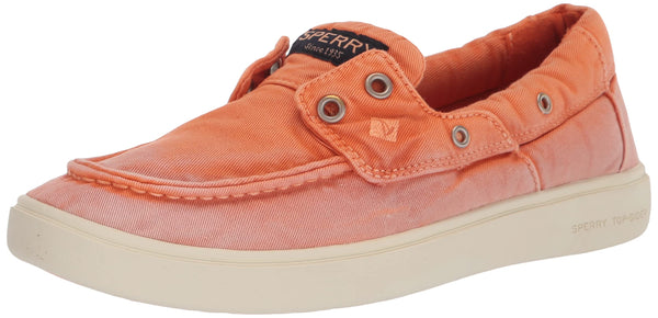 Sperry Men's Outer Banks 2-Eye Sneaker, Orange Twill, 10.5