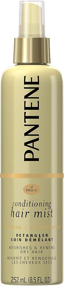Pantene Pro-V Nutrient Boost Moisture Conditioning Mist Nourishing and Renewing Detangler, 8.5 fl oz