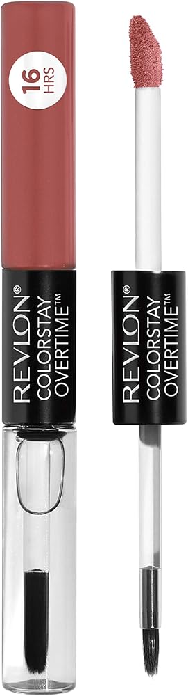 Revlon Liquid Lipstick with Clear Lip Gloss, ColorStay Overtime Lipcolor, Dual Ended with Vitamin E, 360 Endless Spice, 0.07 Oz