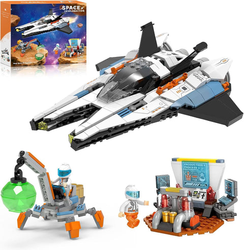 Interstellar Spaceship Building Set with Astronaut Minifigures 502 PCS