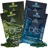 ENERGYbits/RECOVERYbits - Organic Spirulina & Chlorella Tablets - Single Serving Sample Packs - Algae Superfood - High Protein, Chlorophyll - Self Care - Vegan, Keto, Gluten Free - 4 Bags, 30/Bag