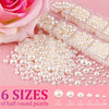 Belleboost 3 Boxes Flat Back Pearls Kits Flatback Blue Mermaid+Pink Mermaid+Pink AB Half R - Image 3