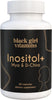 Black Girl Vitamins Inositol Supplement, 1000mg Myo + 25mg D-Chiro, Vegan Capsules to Supp - Image 1