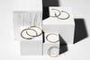 Charming Charlie 3 Pairs of Gold-Plated Jewelry Hoop Earrings Set with Diverse Designs for - Image 2