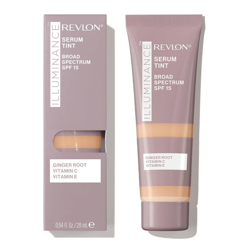 Revlon Illuminance Tinted Serum, Triple Hyaluronic Acid, Evens Out Skin Tone Over Time - Tan Sand (0.94 Fl Oz)