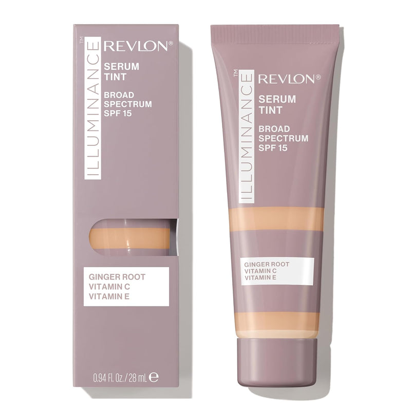 Revlon Illuminance Tinted Serum, Triple Hyaluronic Acid, Evens Out Skin Tone Over Time - Tan Sand (0.94 Fl Oz)