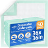 Medline Super Absorbent Underpad, 36" x 36", 50 Count, Extra Large Disposable Incontinence - Image 2