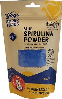Blue Spirulina Powder Made from Blue-Green Algae Extract