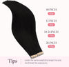 GOO GOO Tape in Hair Extensions Human Hair 22" 100g 40pcs #18D/22F - Image 4
