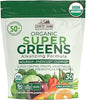 Country Farms Super Greens Natural Flavor, 50 Organic Super Foods, USDA Organic Drink Mix (Wheat Grass, Spirulina, Chlorella) Mushrooms & Probiotics, Fiber, Gut Health, Natural Energy, 30 Servings