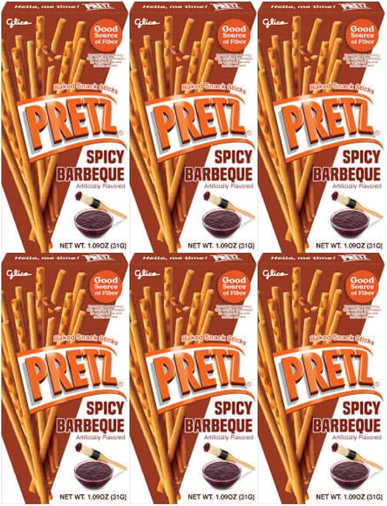 Baked Snack Sticks Spicy Barbeque Flavor, 1.09 oz Each, 6 Pack – Crispy, Savory, and Perfect for On-the-Go Snacking