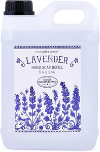 Simple PLEASURES Premium Lavender Hand Soap Set – 71 oz Hand Soap Refill – Good Housekeeping Seal Approved – Liquid Hand Soap for Kitchen & Bathroom - Personal Care