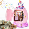 Refasy Electronic Piggy Bank for Girls Age 3-12, Cash Coin Safe ATM Bank Piggy Banks for Kids Money Bank Toy with Music, Easter Birthday Gifts Toys for 3 4 5 6 7 8 9 10 11 12 Year Old Girls (Pink)