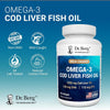 Dr. Berg Omega-3 Cod Liver Fish Oil 60 Softgels – Wild-Caught Icelandic Cod – Omega 3 EPA  - Image 3