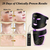 YOEYOU Red Light Therapy for Face and Neck, 850nm Infrared & Red Light Mask, 4 Modes LED F - Image 4