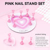 ESUOHYM Nail Stand for Press On Fake Nails Painting Display Practice - Image 2