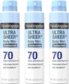 Neutrogena Ultra Sheer Dry Touch Sunscreen Spray, SPF 70, 3 x 5 oz
