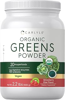 Carlyle Organic Greens Powder | 35.2 oz | 20+ Superfoods & Prebiotics