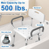 HOMLAND Shower Chair for Inside Shower with Padded Armrests and Back - Image 2