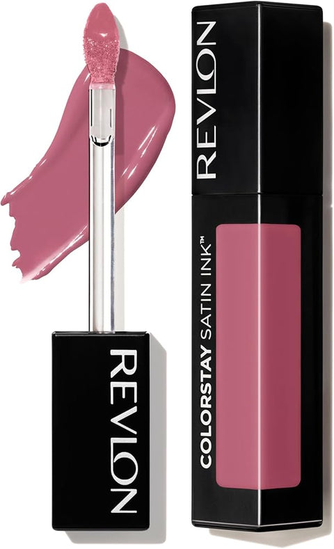 Revlon ColorStay Satin Ink Lipstick, Longwear Liquid Lipcolor with Rich Satin Sheen, 0.17 fl oz | Brilliant Satin Finish & Moisturizing Formula - Lip Makeup - Beauty