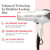 REVLON Infrared Ionic Hair Dryer with Diffuser & Concentrator, White - Image 4
