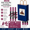 3-Piece Matte Lip Crayon Gift Set - 005 Sky High Vibrant Pink Shade, Long Lasting Velvet L - Image 2